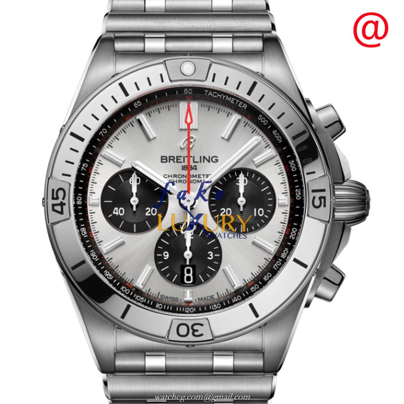 AB0134101G1A1 - Breitling Chronomat B01 Replica Watch - Automatic Silver Dial Stainless Steel - Luxury Replica Watch