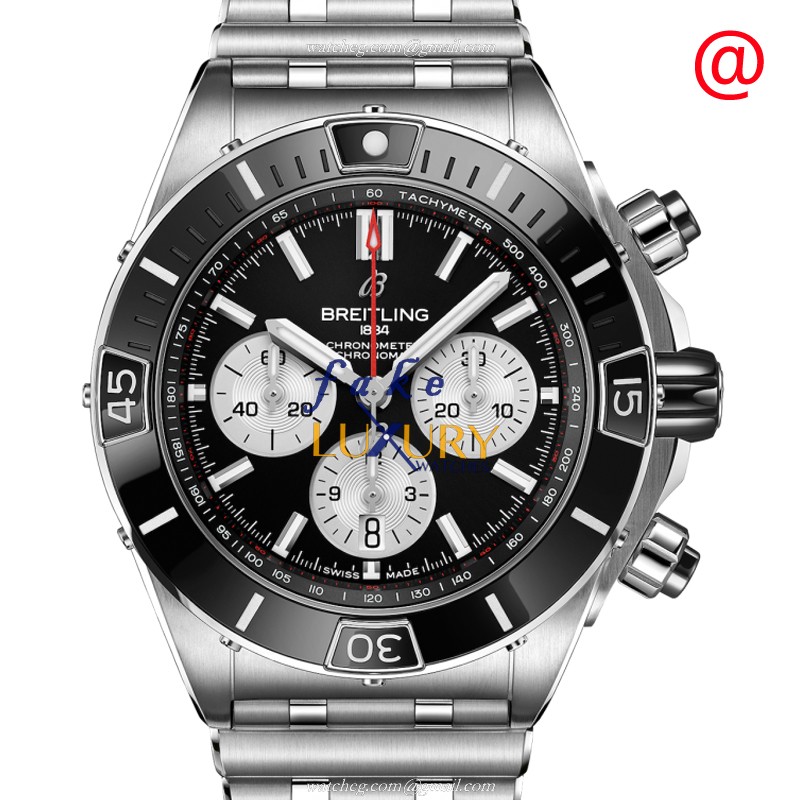 Breitling Chronomat B01 AB0136251B1A1 Automatic Stainless Steel Black Dial Replica Watch - Luxury Replica Watch