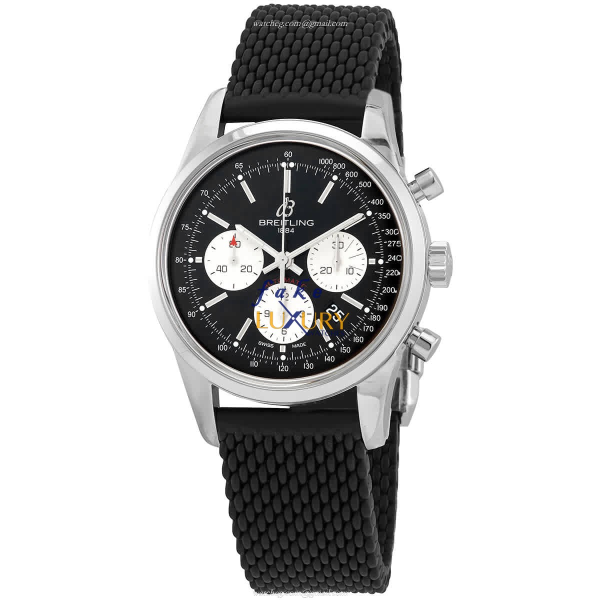 Breitling Transocean Chronograph AB0152121B1S1 - Replica Watch - Automatic - Steel Case - Black - Luxury Replica Watch