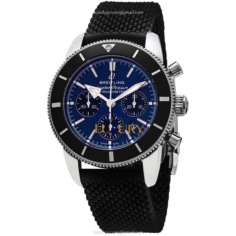 Breitling Superocean AB0162121C1S1 Replica Watch, Blue Dial, Steel Case, Rubber Strap - Luxury Replica Watch