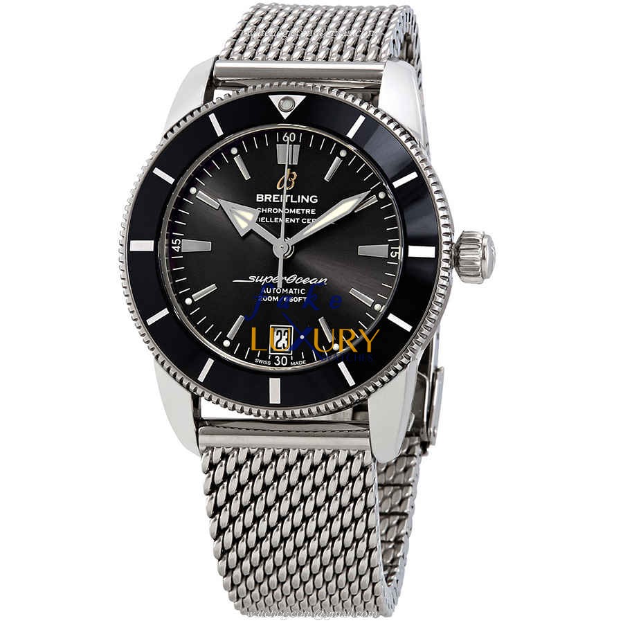 Breitling AB2010121B1A1 Superocean Replica Watch, Automatic, Black Dial, Steel Bracelet - Luxury Replica Watch