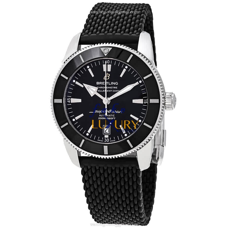 Breitling AB2020121B1S1 Superocean Automatic Black Dial Rubber Strap Replica Watch - Luxury Replica Watch