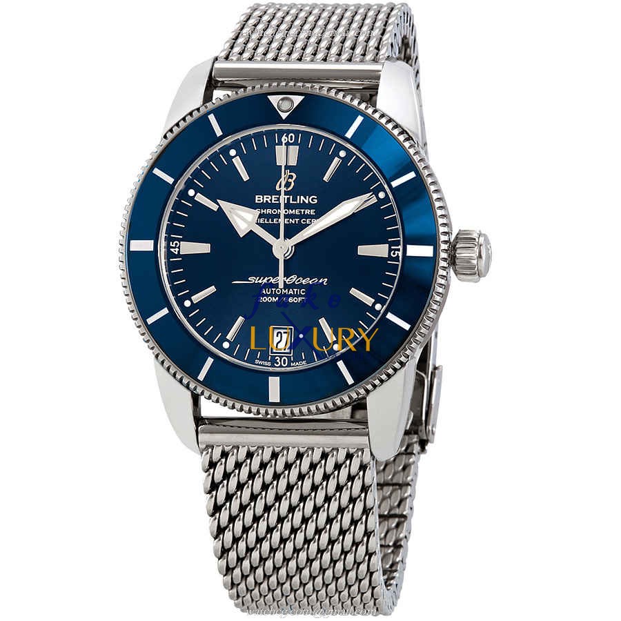 Breitling AB2020161C1A1 Superocean Replica Watch, Blue Dial, Steel Bracelet, Automatic - Luxury Replica Watch