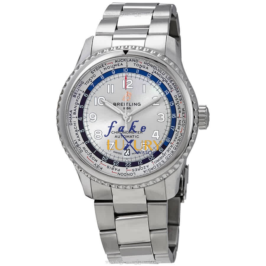 Breitling AB3521U01G1A1 Replica Watch Automatic Silver Dial Steel Case 43mm - Luxury Replica Watch