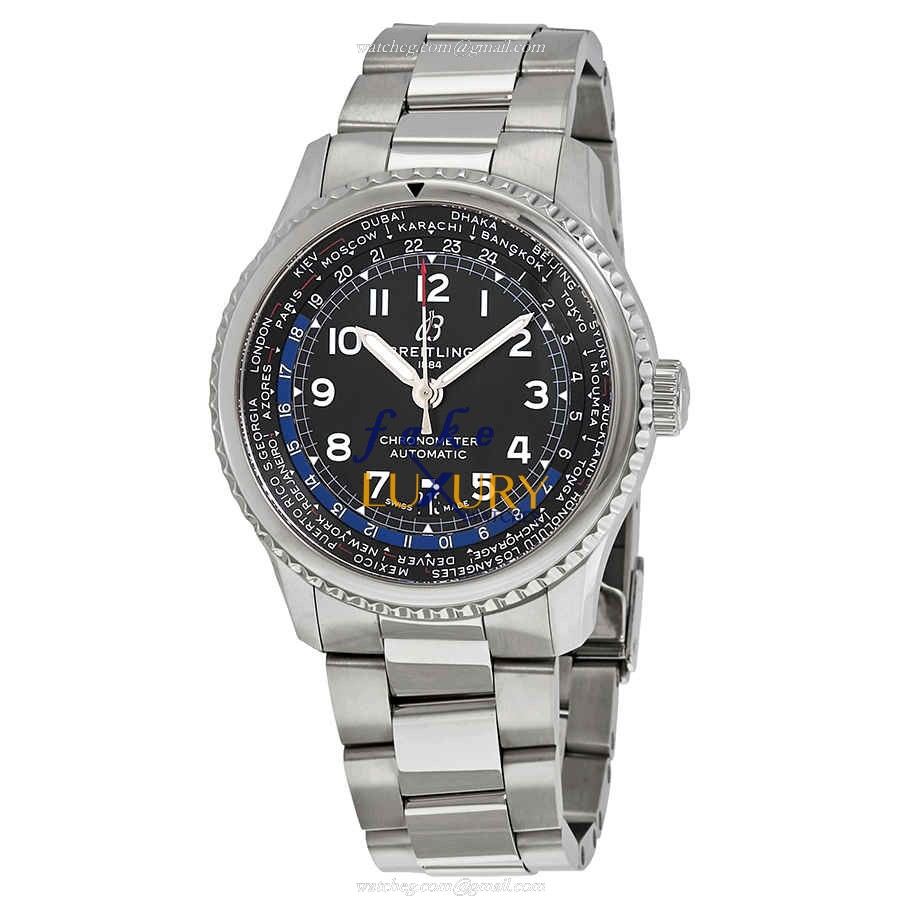 AB3521U41B1A1 - Breitling Aviator 8 Replica Watch Automatic Black Dial Stainless Steel - Luxury Replica Watch