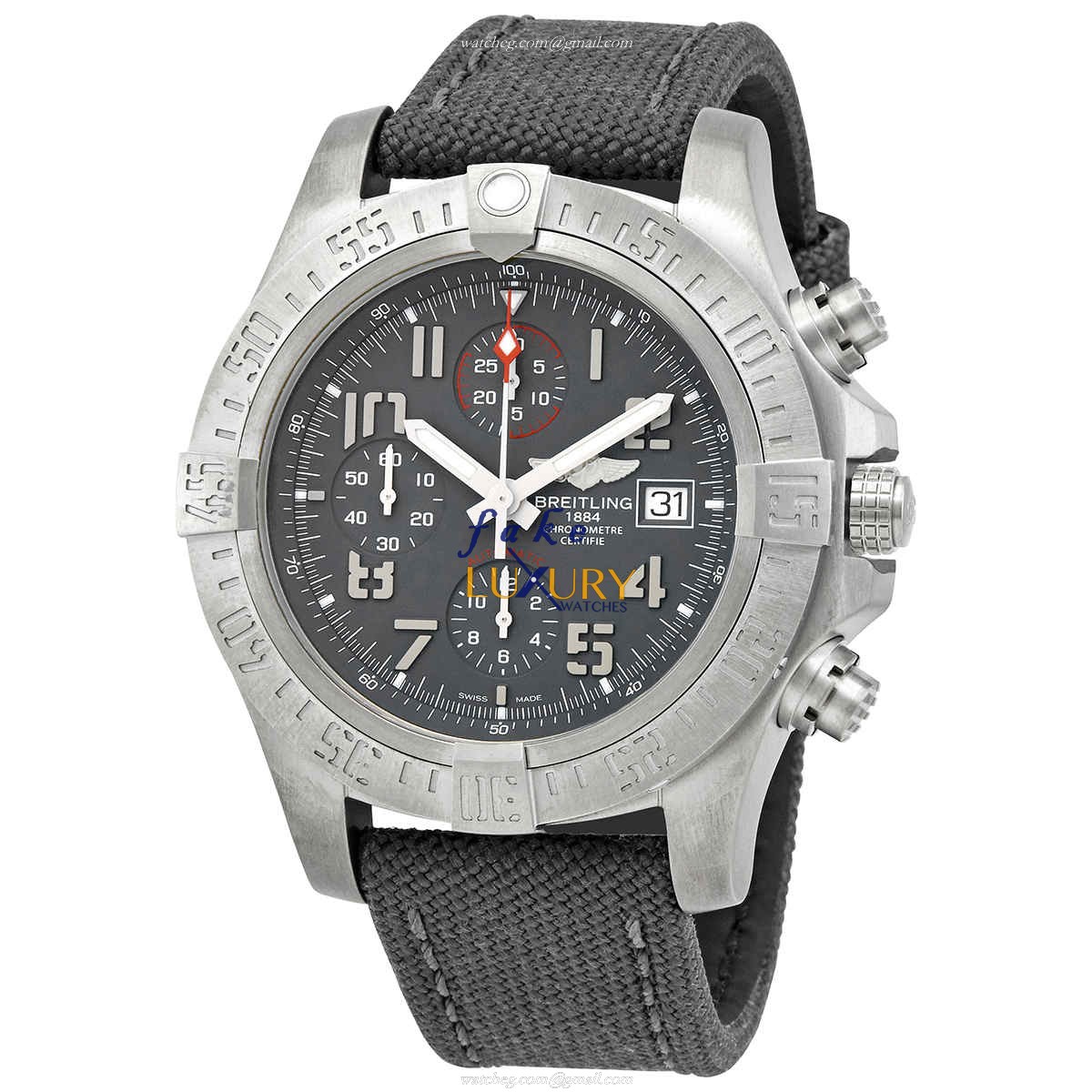 Breitling AVENGER II E13383101M1W1 Replica Watch With Automatic Movement, Gray Dial, Titanium Case - Luxury Replica Watch
