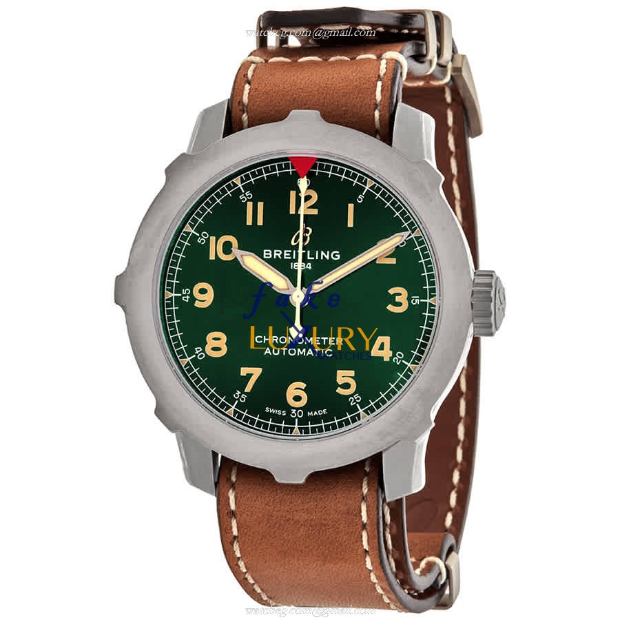 Breitling EB2040101L1X1 Aviator 8 Replica Watch, Automatic, Green Dial, Steel Case - Luxury Replica Watch