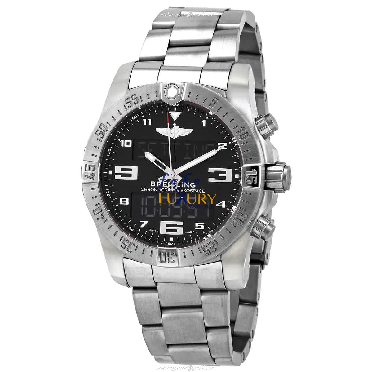 Breitling Exospace B55 EB5510H11B1E1 Quartz Titanium Black Dial Replica Watch - Luxury Replica Watch