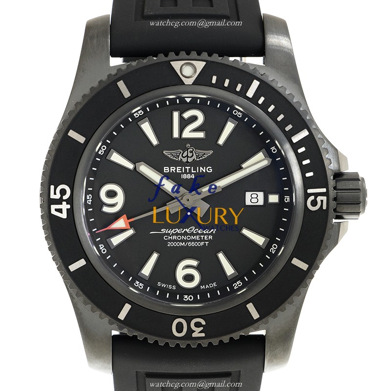 Breitling Superocean M17368B71B1S2 Automatic Black Dial Rubber Strap Replica Watch - Luxury Replica Watch