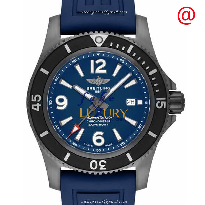Breitling Superocean M17368D71C1S1 Automatic Blue Dial Rubber Strap Replica Watch - Luxury Replica Watch