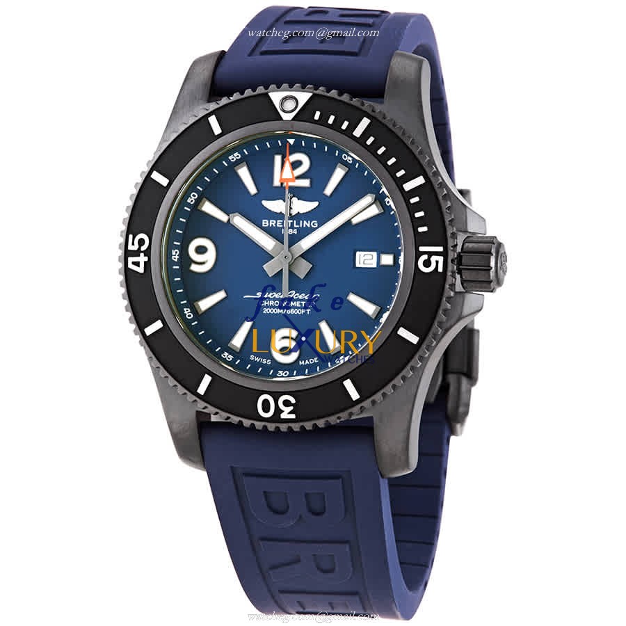 Breitling M17368D71C1S2 Superocean Replica Watch, Blue Dial, Steel Case, Rubber Strap - Luxury Replica Watch