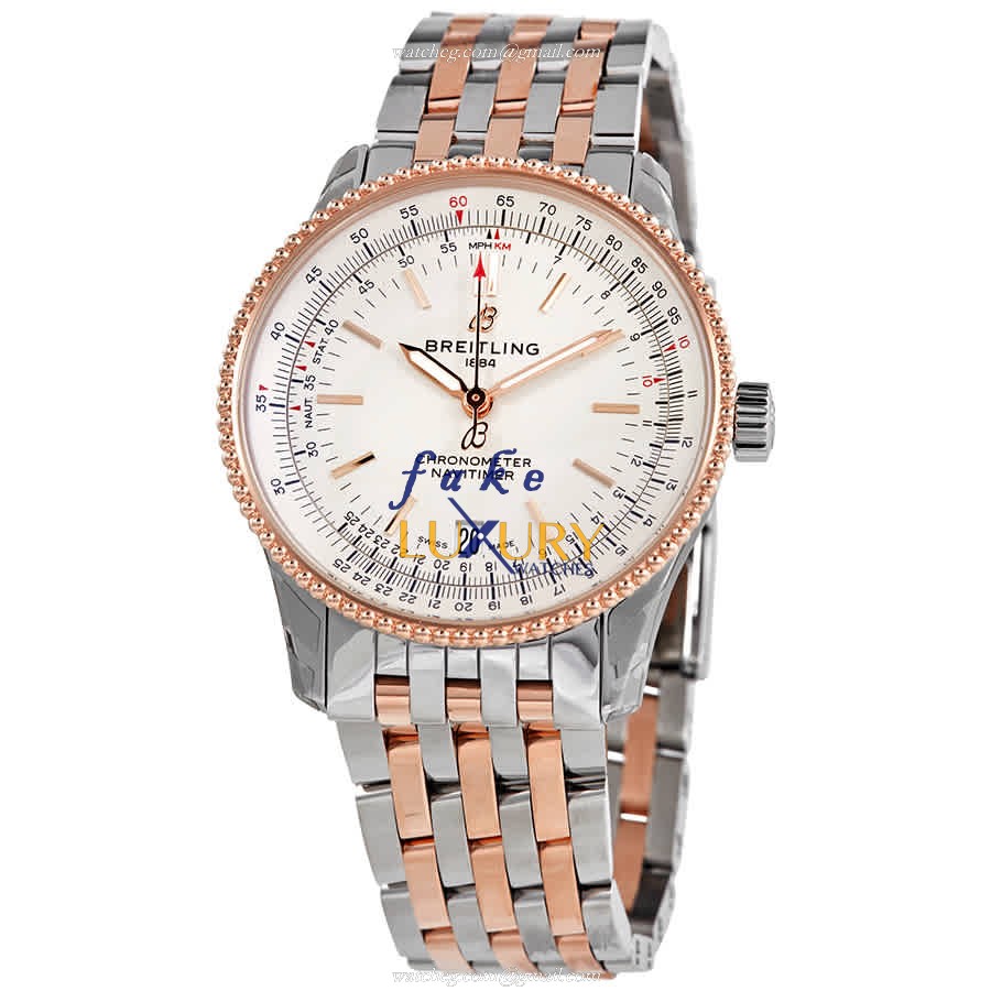 Breitling Navitimer U17325211G1U1 Automatic Gold-Plated Steel White Dial Replica Watch - Luxury Replica Watch