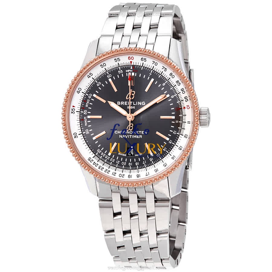 Breitling Navitimer 1 U17326211M1A1 Replica Watch, Gray Dial, Automatic, Steel Bracelet - Luxury Replica Watch