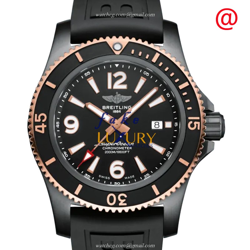 Breitling U17368221B1S1 Superocean Automatic Black Dial Stainless Steel Replica Watch - Luxury Replica Watch