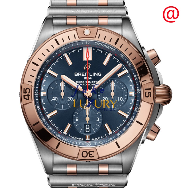 Breitling Chronomat B01 UB0134101C1U1 Blue Dial Stainless Steel Automatic Replica Watch - Luxury Replica Watch