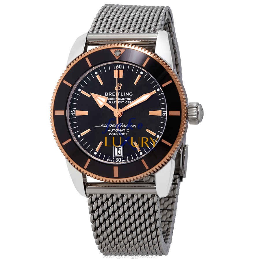 Breitling UB2010121B1A1 Superocean Replica Watch, Automatic, Black Dial, Steel Case - Luxury Replica Watch