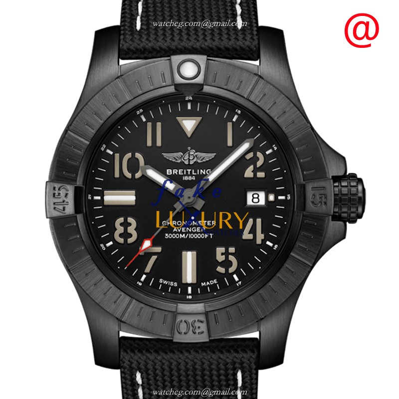 Breitling V17319101B1X1 Avenger II - Replica Watch - Automatic - Titanium Case - Black Dial - Luxury Replica Watch