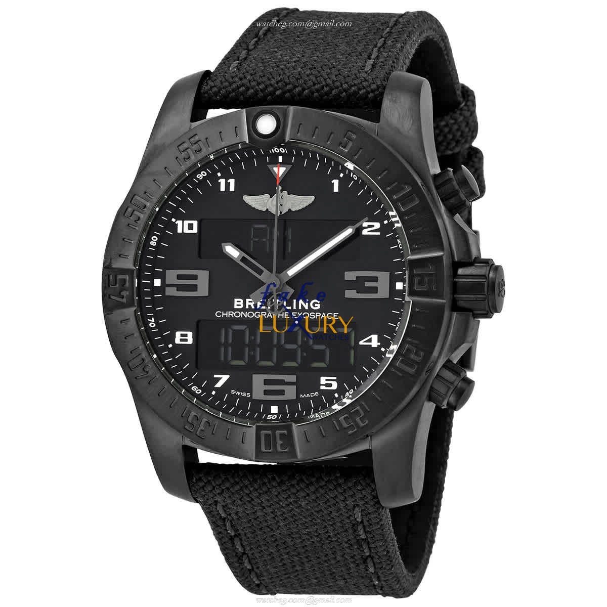 Breitling VB5510H11B1W1 Exospace B55 Replica Watch With Quartz Movement, Black Dial, Titanium Case - Luxury Replica Watch