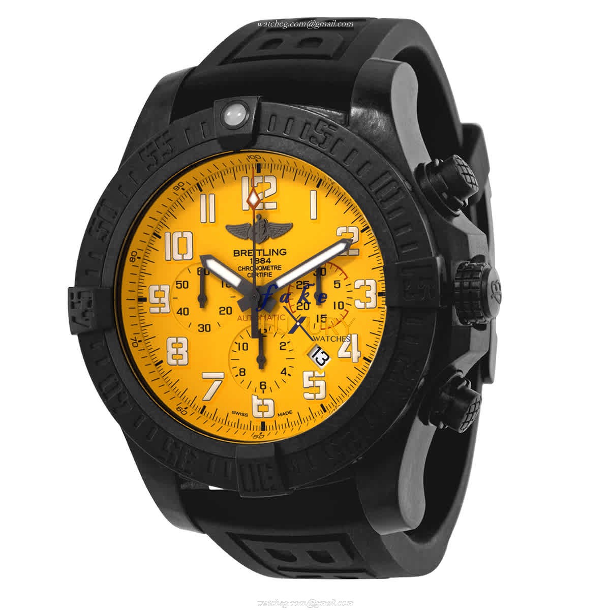 Breitling Avenger Hurricane XB0170E41I1S2 - Replica Watch - Yellow Dial - Automatic - Carbon Fiber - Luxury Replica Watch