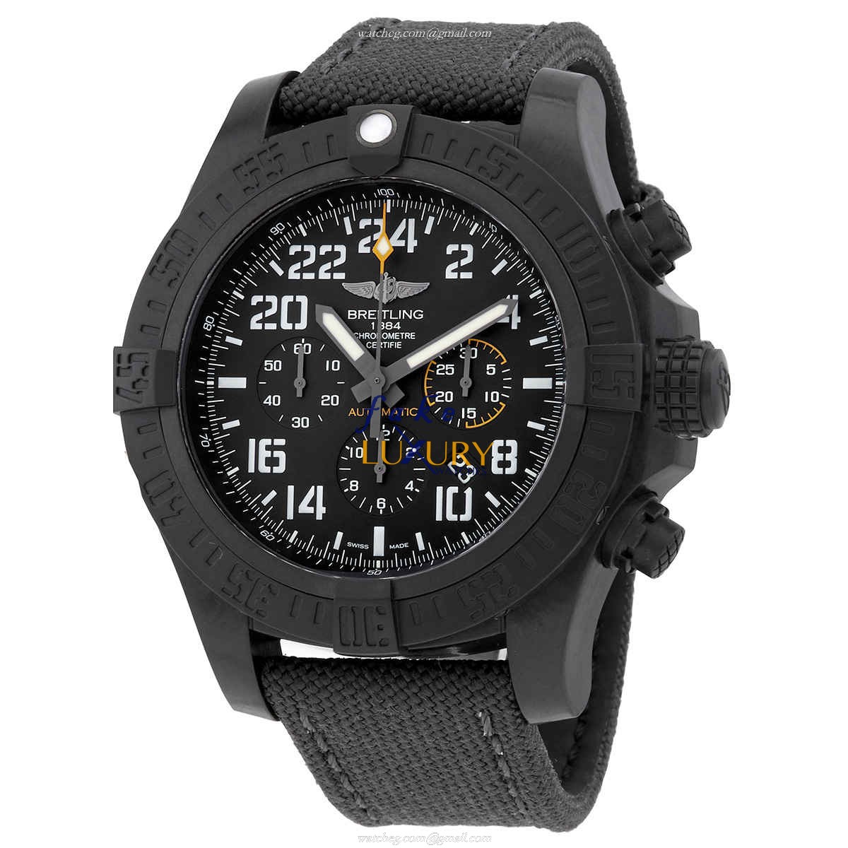 XB1210E41B1W1 - Breitling Avenger Hurricane Replica Watch - Automatic - Black Dial - Luxury Replica Watch