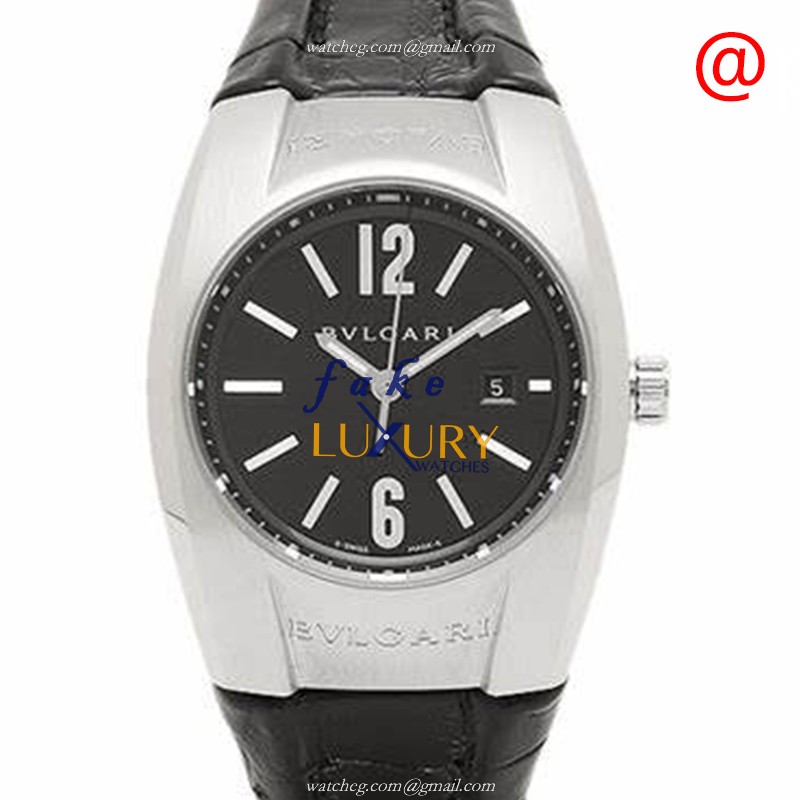 Bulgari 101059 Replica Watch, Black Dial, Leather Strap, Quartz Movement - Luxury Replica Watch