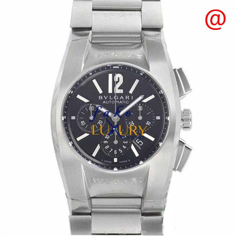 Bulgari 101215 ERGON Automatic Replica Watch, Black Dial, Steel Bracelet, Sapphire Crystal - Luxury Replica Watch
