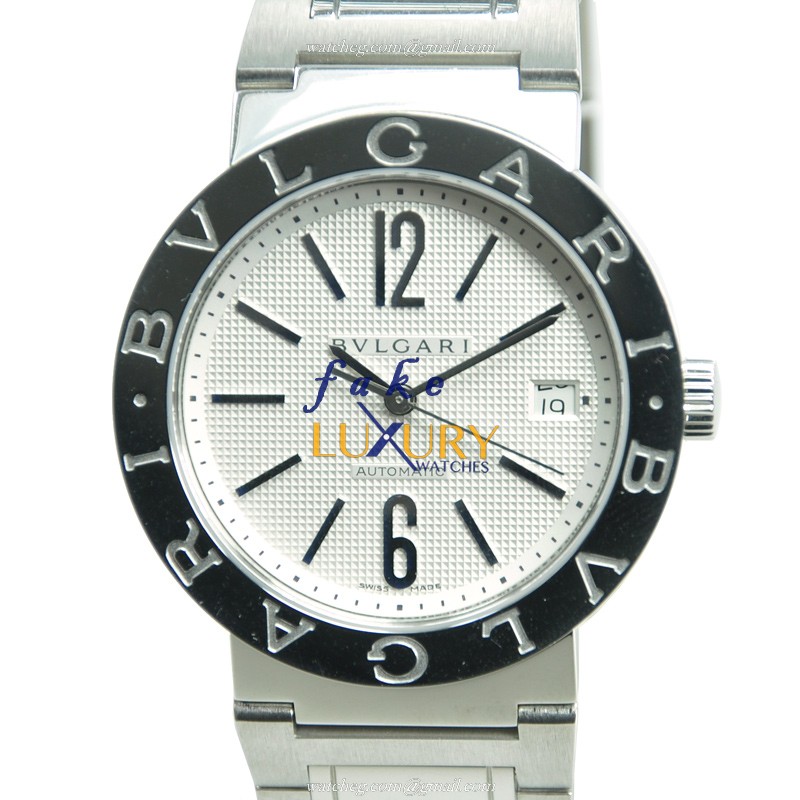 Bulgari 101369 Automatic Stainless Steel White Dial Silver Strap Replica Watch - Luxury Replica Watch