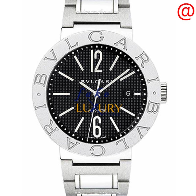 Bulgari 101382 Automatic Stainless Steel Black Dial Replica Watch - Luxury Replica Watch