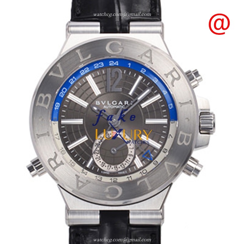 Bulgari Diagono 101632 Replica Watch, Automatic Movement, Gray Dial, Steel Case - Luxury Replica Watch