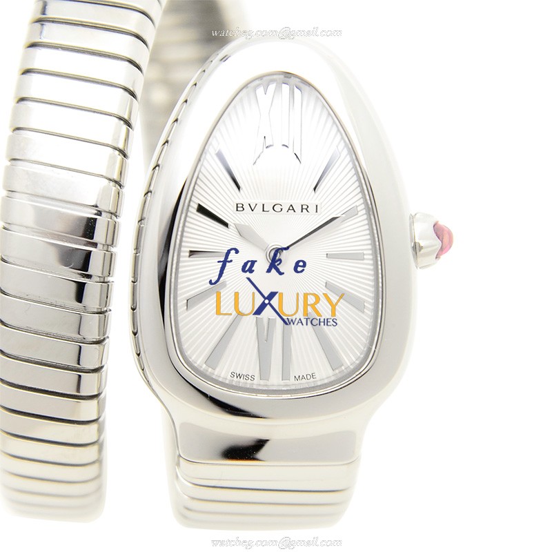 Bulgari Serpenti 101817 Quartz Stainless Steel Silver Dial Replica Watch - Luxury Replica Watch