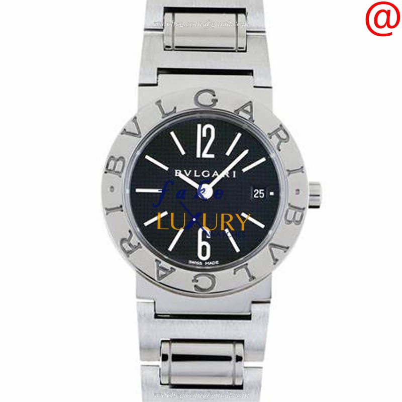 Bulgari 102073 Replica Watch, Quartz Movement, Black Dial, Stainless Steel Bracelet - Luxury Replica Watch