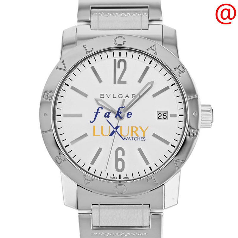 Bulgari 102110 Replica Watch, Automatic Movement, Stainless Steel Case, Silver Dial - Luxury Replica Watch