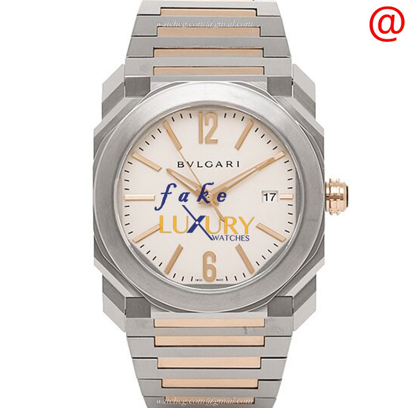 Bulgari Octo Roma 102118 Automatic Stainless Steel with Silver Dial Replica Watch - Luxury Replica Watch