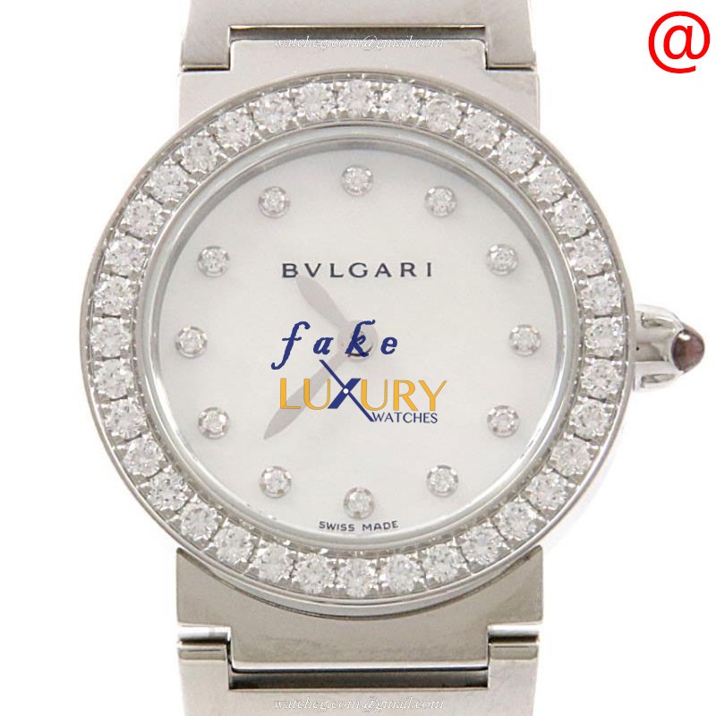 Bulgari 102374 Replica Watch, White Dial, Silver Stainless Steel Bracelet, Quartz Movement - Luxury Replica Watch