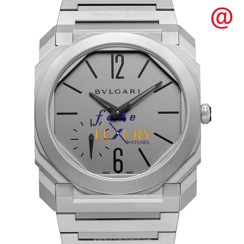 Bulgari Octo Finissimo 102713 Replica Watch, Automatic, Gray Dial, Titanium Case - Luxury Replica Watch