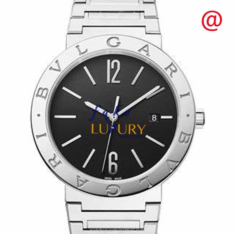 Bulgari 102928 BULGARI Automatic Replica Watch, 41mm Black Dial, Steel Case, Sapphire Crystal - Luxury Replica Watch