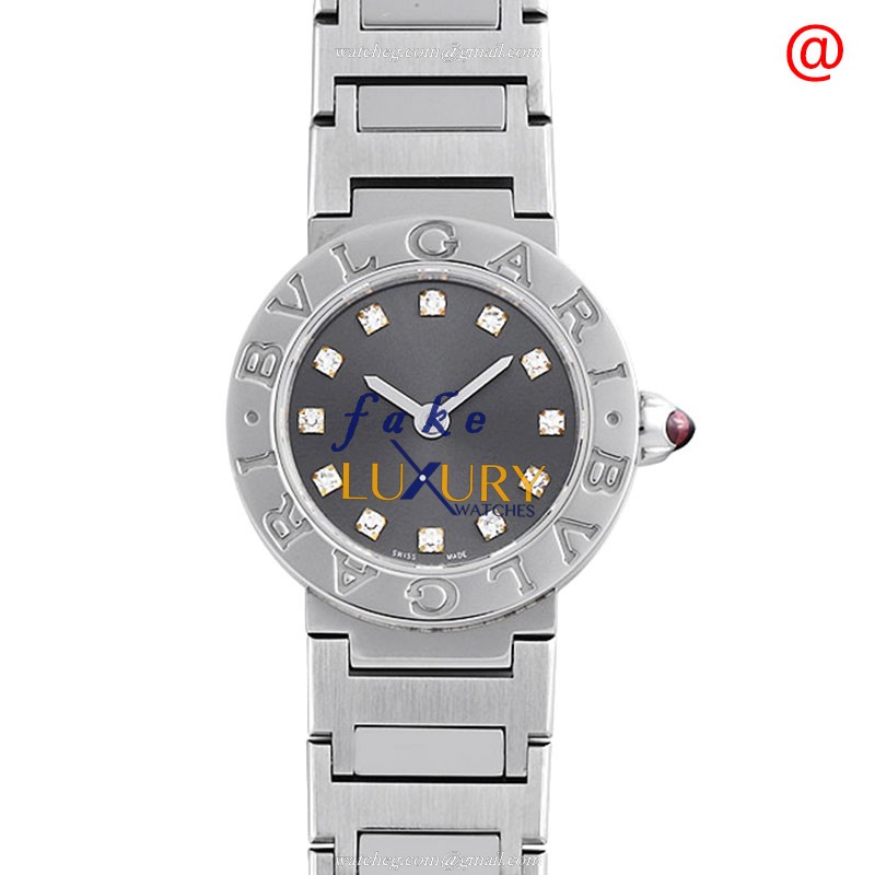 Bulgari 102942 Quartz Stainless Steel Gray Dial Silver Bracelet Replica Watch - Luxury Replica Watch