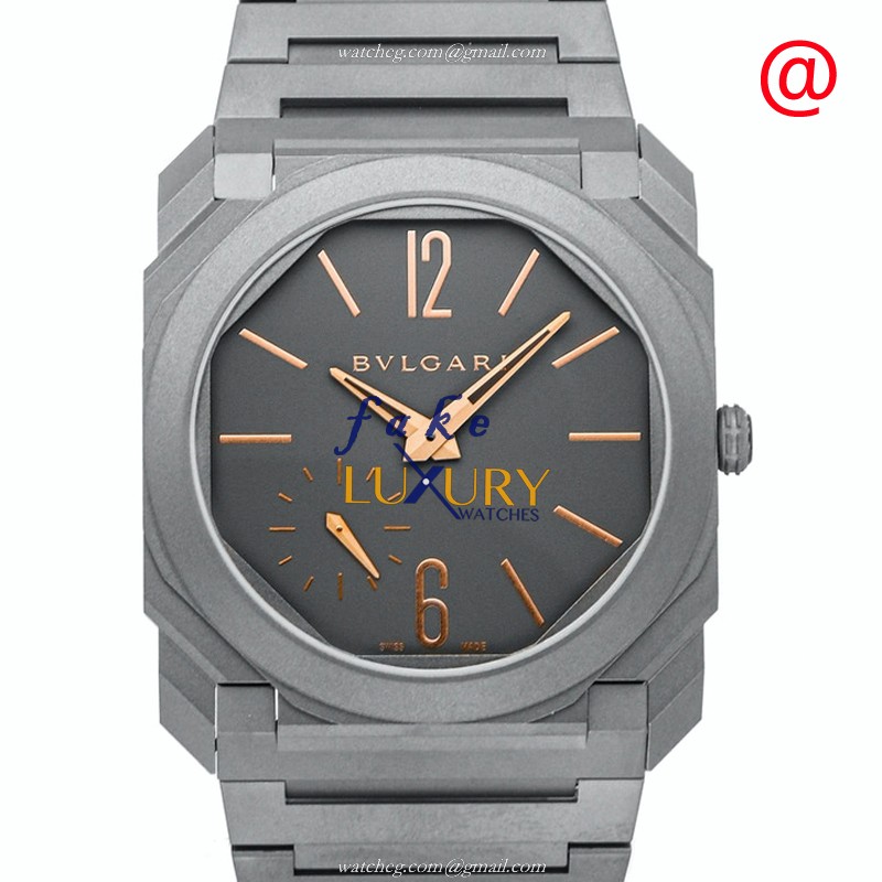 Bulgari OCTO FINISSIMO 103137 Replica Watch Automatic Gray Dial Titanium Case - Luxury Replica Watch