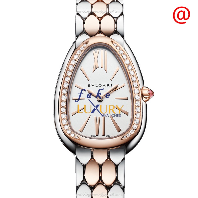 Bulgari 103274 SERPENTI SEDUTTORI Replica Watch, Quartz, 33mm, White Dial in 18kt Rose Magic & - Luxury Replica Watch