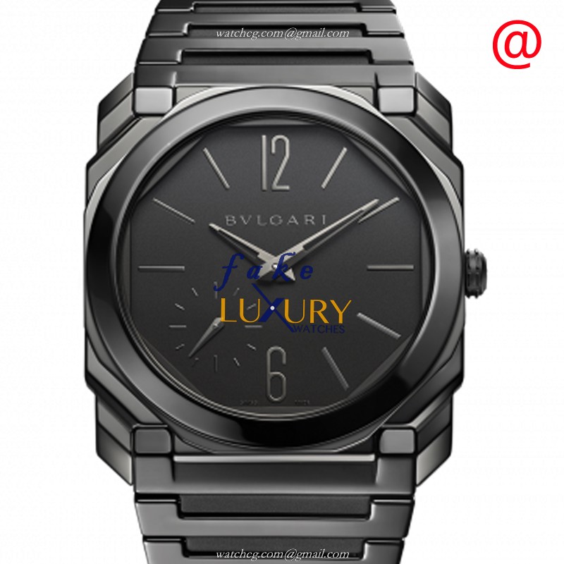 Bulgari Octo Finissimo 103368 Automatic Ceramic Black Dial Replica Watch - Luxury Replica Watch