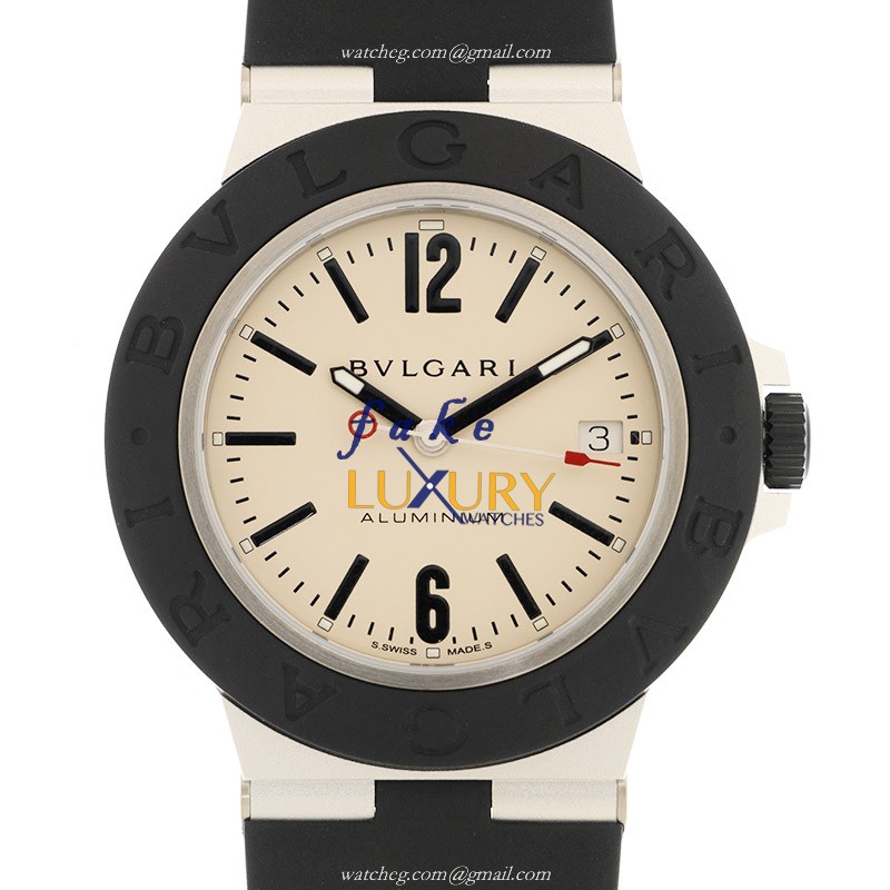 Bulgari 103382 ALUMINIUM Automatic Aluminum & Titanium Gray Dial Rubber Strap Replica Watch - Luxury Replica Watch