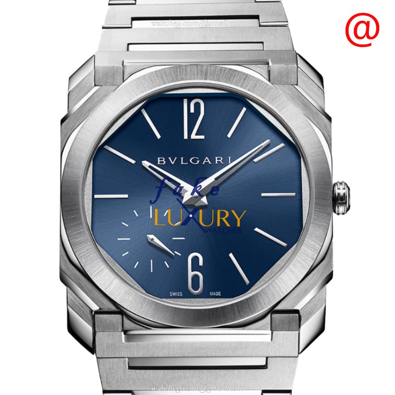 Bulgari Octo Finissimo 103431 Automatic Blue Dial Stainless Steel Replica Watch - Luxury Replica Watch