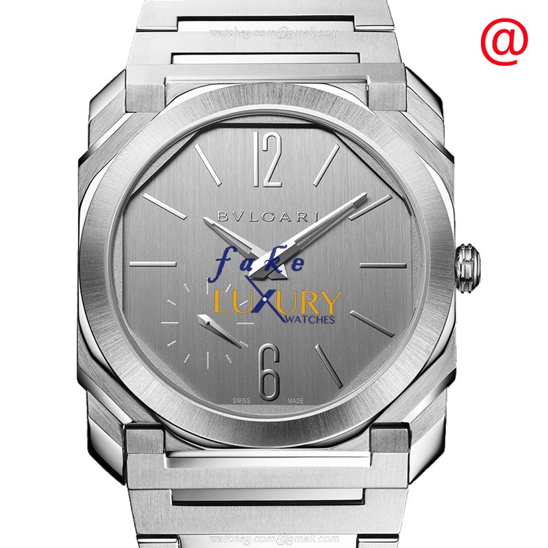 Bulgari Octo Finissimo 103464 Replica Watch, Automatic Movement, Gray Dial, Steel Bracelet - Luxury Replica Watch