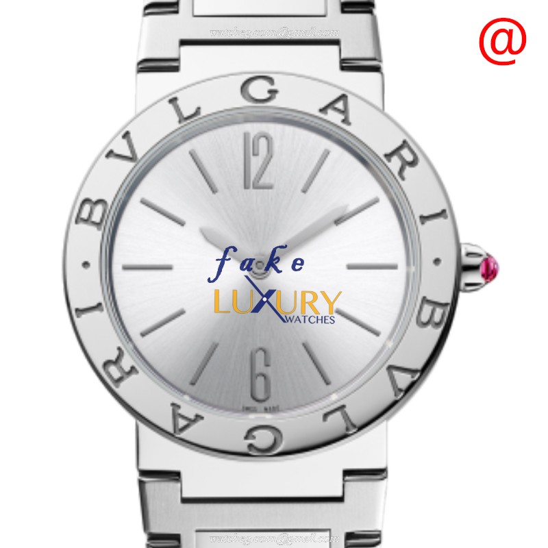 Bulgari 103575 Replica Watch, Quartz, Silver Dial, 33mm Stainless Steel Case - Luxury Replica Watch