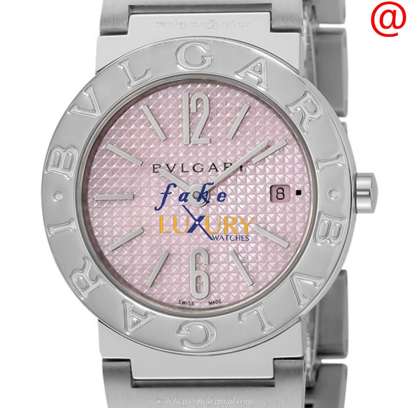 Bulgari BB26C2SSD/JA Replica Watch, Quartz, Pink Dial, Steel Case, Stainless Steel Strap - Luxury Replica Watch