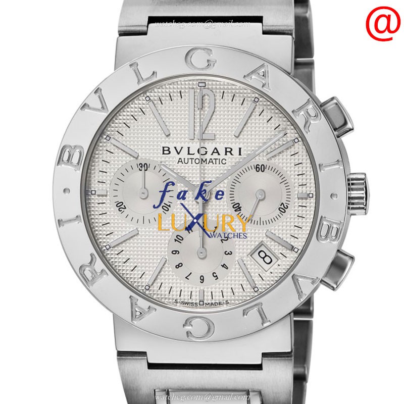 BULGARI BB38WSSDCH Automatic Stainless Steel Replica Watch, 38mm Silver Dial, Swiss Movement - Luxury Replica Watch