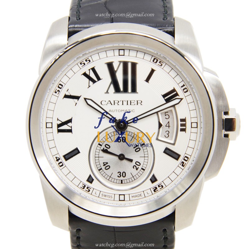 Cartier Calibre de Cartier W7100037 Replica Watch With Automatic Movement, Silvery White Dial