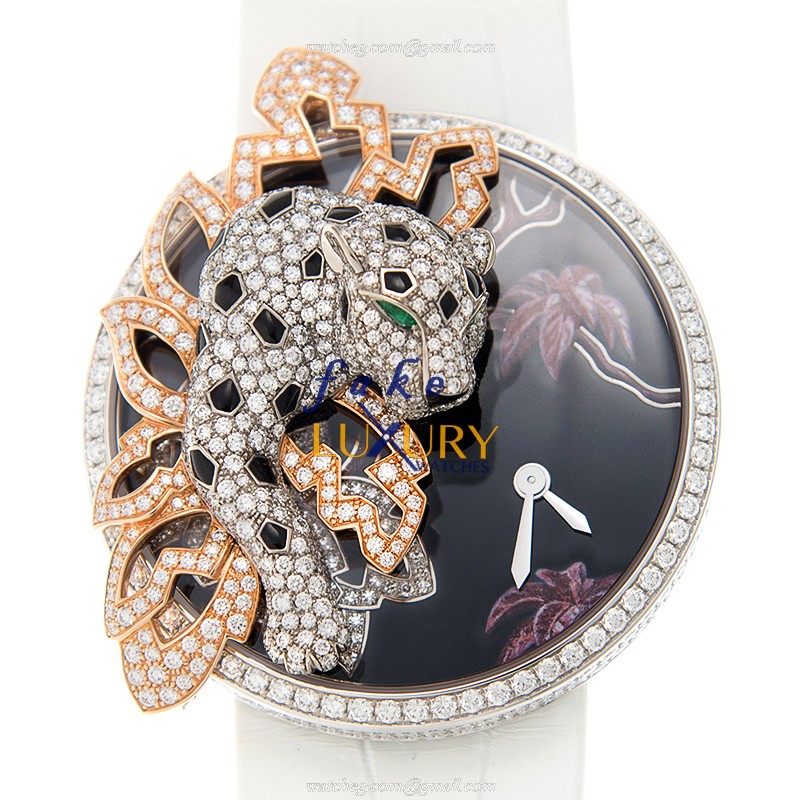 - CARTIER HPI00911 PANTHeRE DE CARTIER Quartz 18kt White Gold Diamond Replica Watch - Automatic - Luxury Replica Watch