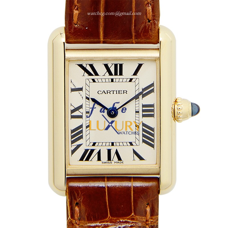 - CARTIER W1529856 TANK QUARTZ 18KT YELLOW GOLD - Replica Watch - Silver Dial - Luxury Replica Watch