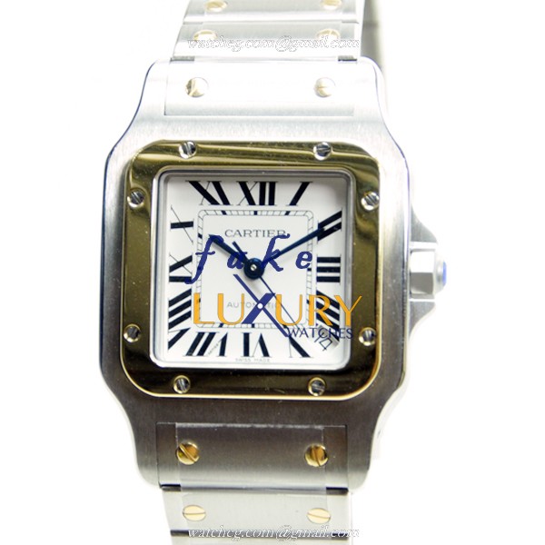 Cartier W20099C4 SANTOS Automatic Stainless Steel - White Dial - Replica Watch - Luxury Replica Watch